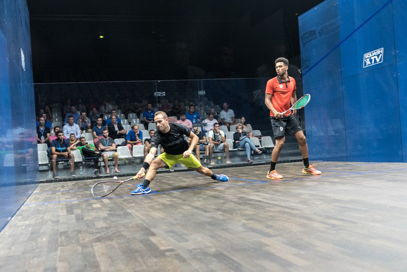 Gregoire Marche and Richie Fallows in action